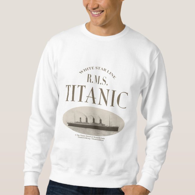 RMS Titanic Ghost Ship Sepia Sweatshirt (Front)