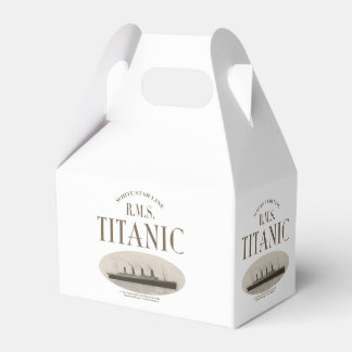 RMS Titanic Ghost Ship Sepia White Gable Favour Bo Box