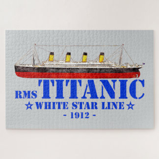 RMS Titanic Illustration - White Star Line 1912 Jigsaw Puzzle