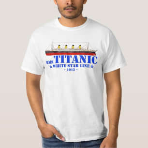 RMS Titanic Illustration - White Star Line 1912 T-Shirt