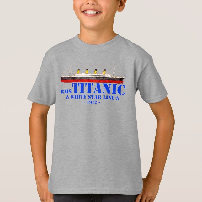 RMS Titanic Illustration - White Star Line 1912 T-Shirt (Front)