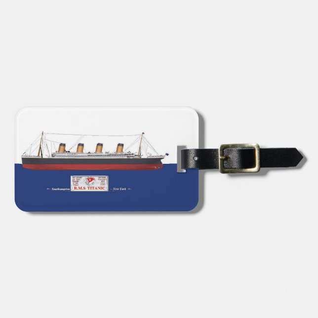 RMS Titanic Luggage Tag (Front Horizontal)