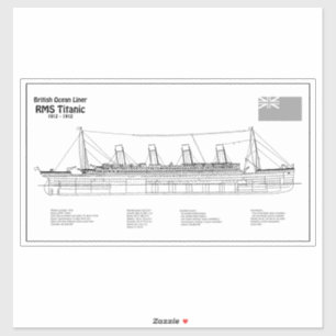 RMS Titanic Ship Blueprint Plans BD