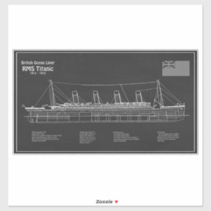 RMS Titanic Ship Blueprint Plans PBD