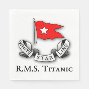 RMS Titanic White Star Line Napkin