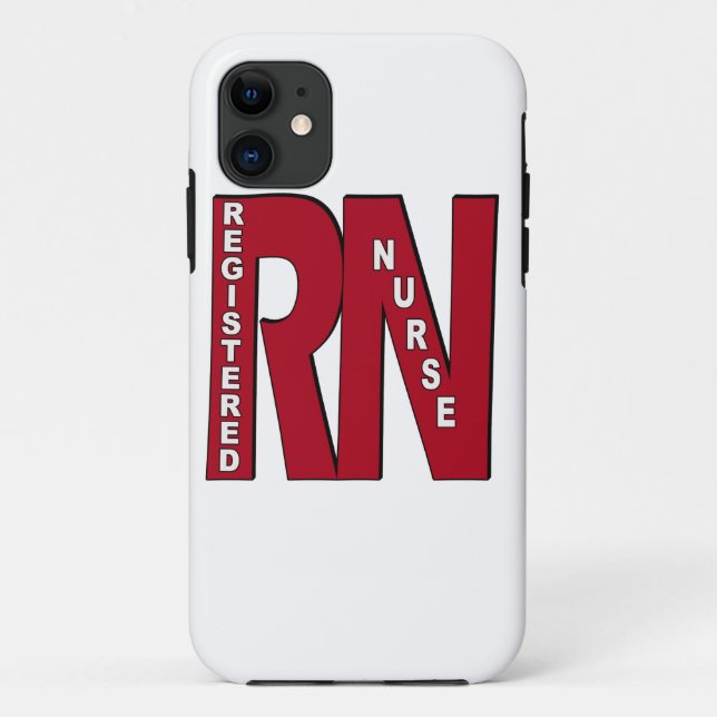 RN BIG RED REGISTERED NURSE Case-Mate iPhone CASE (Back)