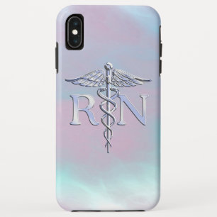 RN Caduceus Medical Mother Pearl Decor Case-Mate iPhone Case