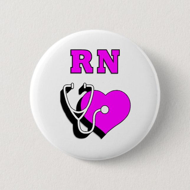 RN Care 6 Cm Round Badge (Front)