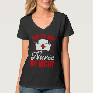 RN CNA Appreciation Nursing Dad Night Shift Nurse  T-Shirt