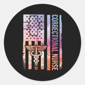 Rn Correctional Nurse Prison Nursing Inmate Nurse  Classic Round Sticker