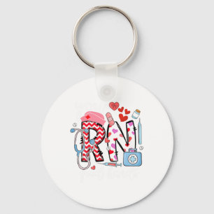 Rn Good Hands Cute Nurse Nursing Student Graduatio Key Ring
