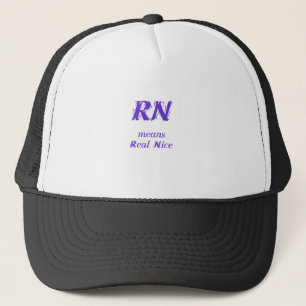 RN in purple Trucker Hat