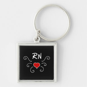 RN Love Tattoo Key Ring