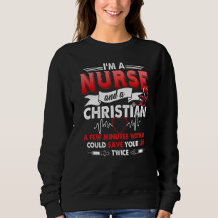 Rn Lvn Cna Nurse Grad Christian Cool Nursing Gradu Sweatshirt