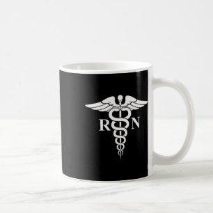 Rn Nurse Caduceus Medical Symbol Nursing Logo Gift Coffee Mug