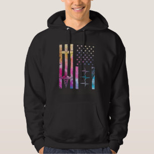 RN Nurse Christian Jesus ER Nurse USA American Fla Hoodie