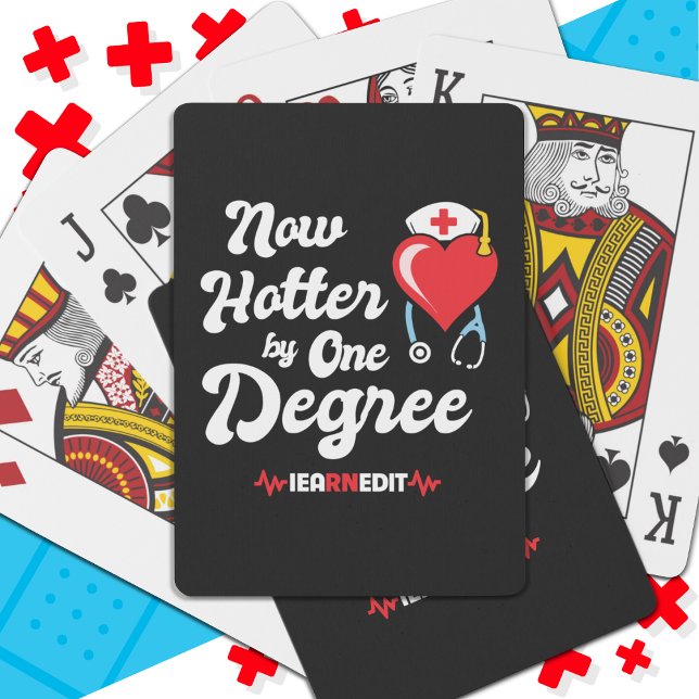 RN Nurse Graduation I Earned It Registered Nurse Playing Cards (Creator Uploaded)