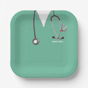 RN Nurse Graduation Paper Plate