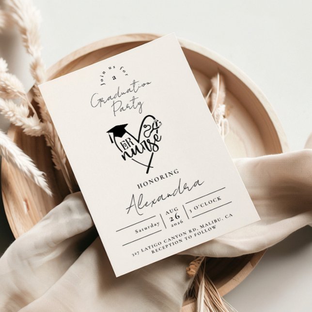 RN Nurse Graduation Party Invitation (Creator Uploaded)