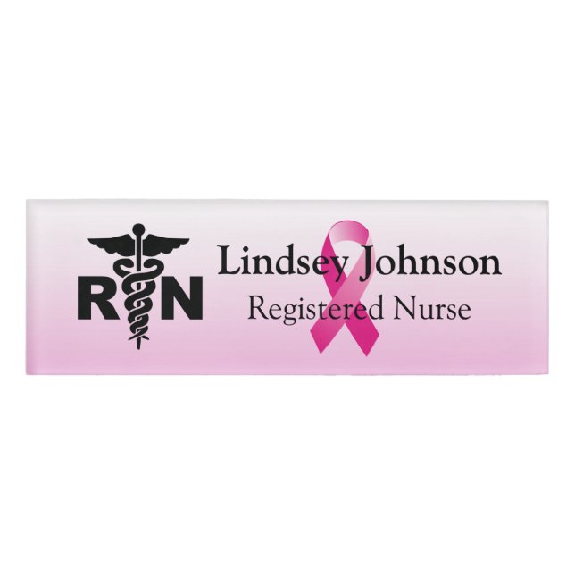 RN Nurse Name and Position Name Tag (Front)