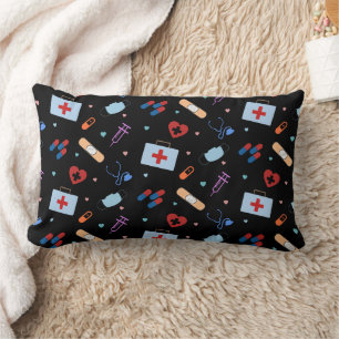 RN Nurse Nursing Student   Doctor Medical Pattern Lumbar Cushion