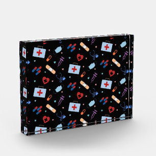 RN Nurse Nursing Student   Doctor Medical Pattern Photo Block