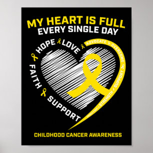 RN Pediatric Oncologist Childhood Cancer Awareness Poster