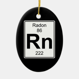Rn - Radon Ceramic Tree Decoration