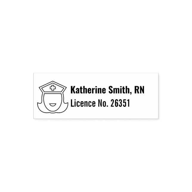 RN Registered Nurse Professional Self-inking Stamp (Design)