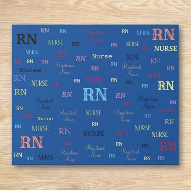 RN (REGISTERED NURSE) wrapping paper (Creator Uploaded)