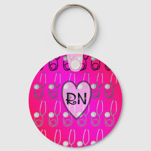 RN Stethoscope Design Key Ring