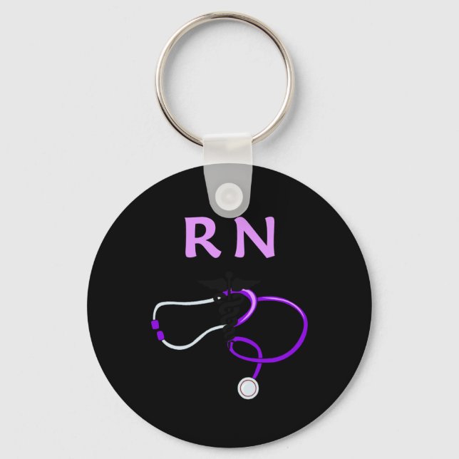 RN Stethoscope Key Ring (Front)
