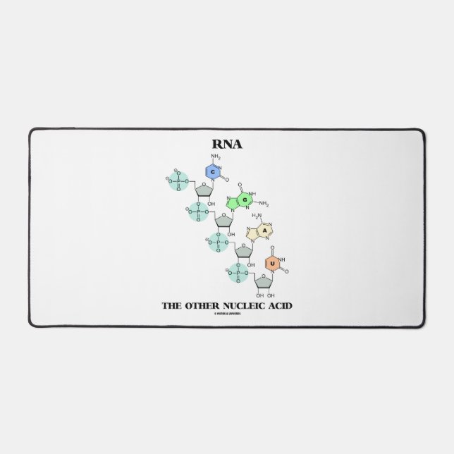 RNA The Other Nucleic Acid Chemical Structure Desk Mat (Front)