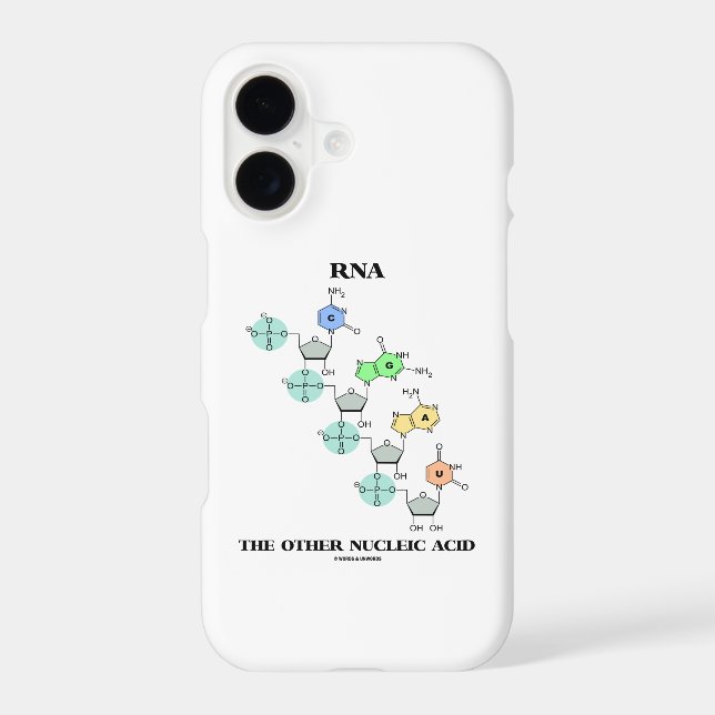 RNA The Other Nucleic Acid Chemical Structure iPhone Case (Back)