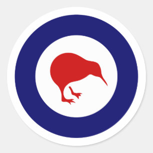 Rnzaf roundel, New Zealand Classic Round Sticker