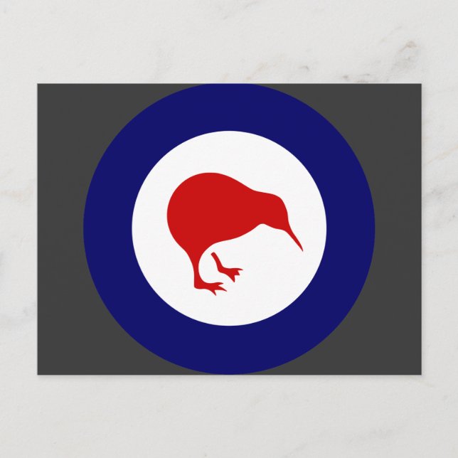 Rnzaf roundel, New Zealand Postcard (Front)