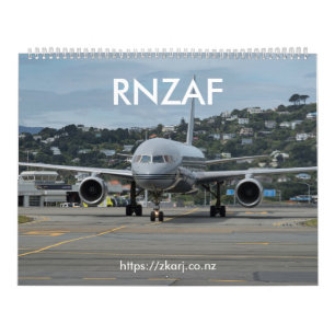 RNZAF — ZK-ARJ (large, 2-page month) Calendar