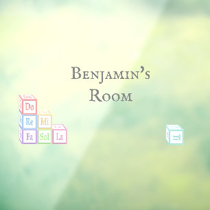 "Ro Re Mi" Musical Baby Blocks Personalised Name