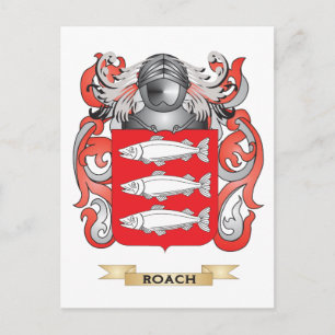 Roach Coat of Arms (Family Crest) Postcard