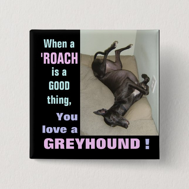 Roach Love 15 Cm Square Badge (Front)