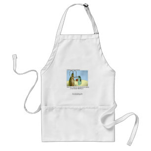 Roach Motel Cartoon On A Quality Apron