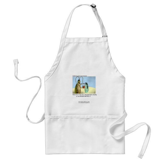 Roach Motel Cartoon On A Quality Apron (Front)