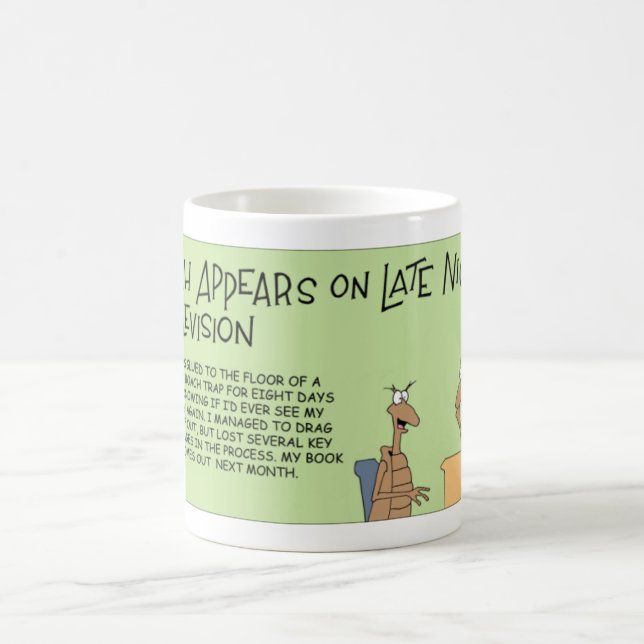 Roach on Late Night TV Coffee Mug (Center)