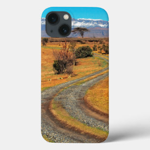 Road And Snow-Capped Cathedral Range, Champagne iPhone 13 Case