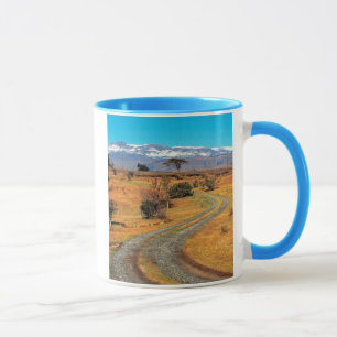 Road And Snow-Capped Cathedral Range, Champagne Mug