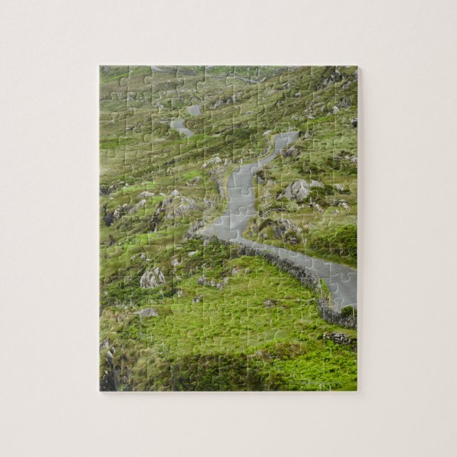 Road between Ballaghacahreen and Caherkeen. Jigsaw Puzzle (Vertical)