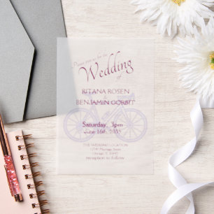 Road Bicycle Wedding Invitation