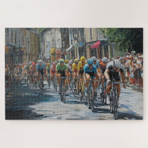 Road bike racing – peloton in cycling jigsaw puzzle