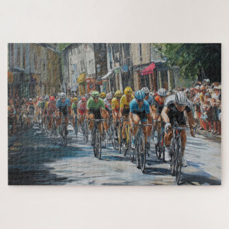 Road bike racing – peloton in cycling jigsaw puzzle