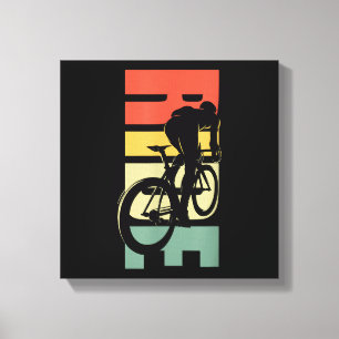 Road Biking Bicycle Cycling Canvas Print